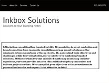 Tablet Screenshot of inkboxsolutions.com
